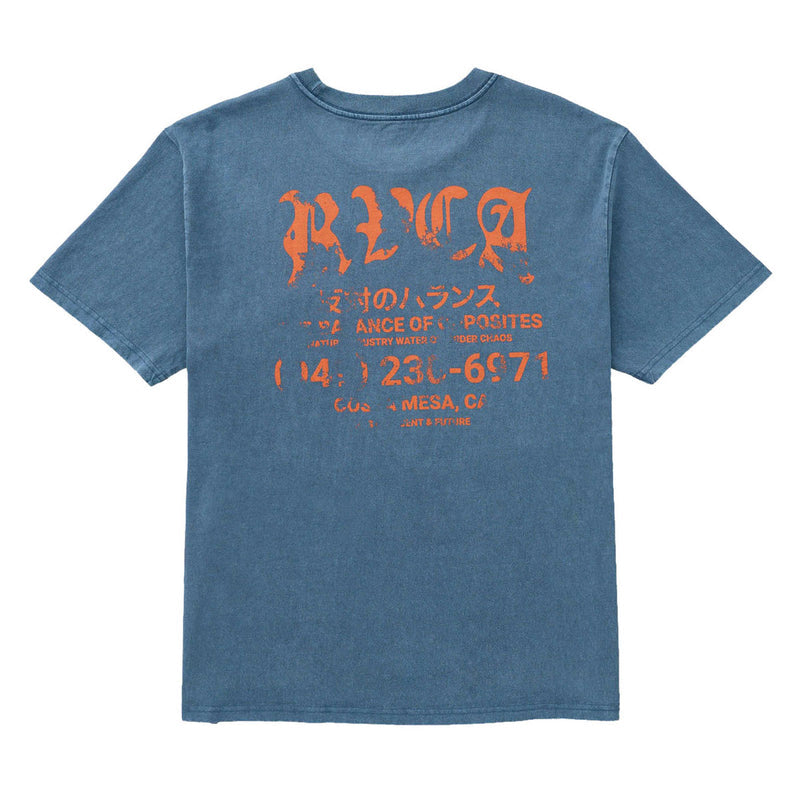 RVCA Big Press T-Shirt - Dark Denim