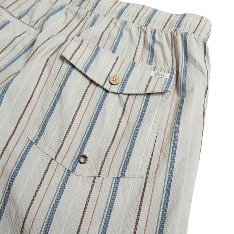 RVCA Exotica Seersucker Elastic 17 Shorts - Light Khaki