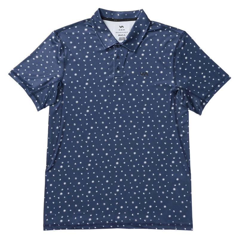 RVCA Sport Vent Polo Shirt - Moody Blue