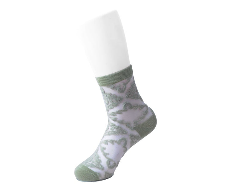 TSK1146 Sage Mid-Calf Mesh Sock TSK1146-OS