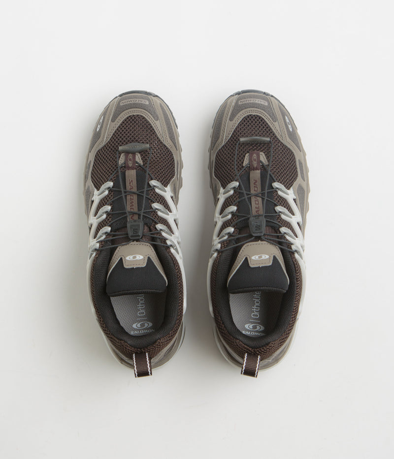 Salomon ACS+ OG Shoes in Falcon and Black Coffee / Lunar Rock