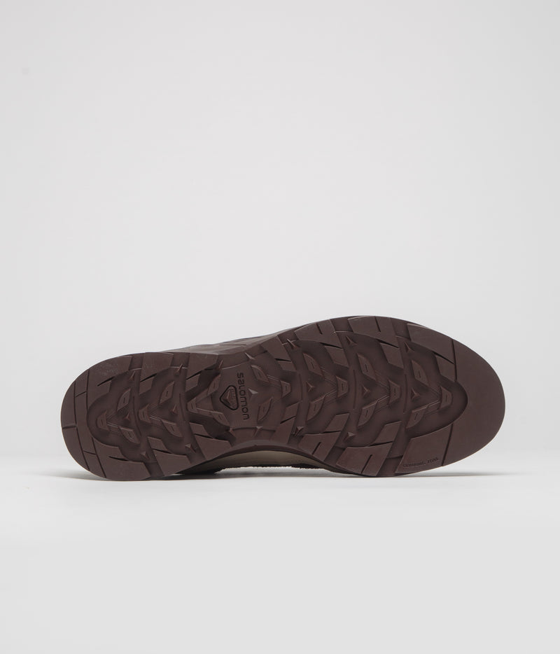 Salomon X-ALP Suede Shoes in Plum Perfect and Nine Iron / Safari