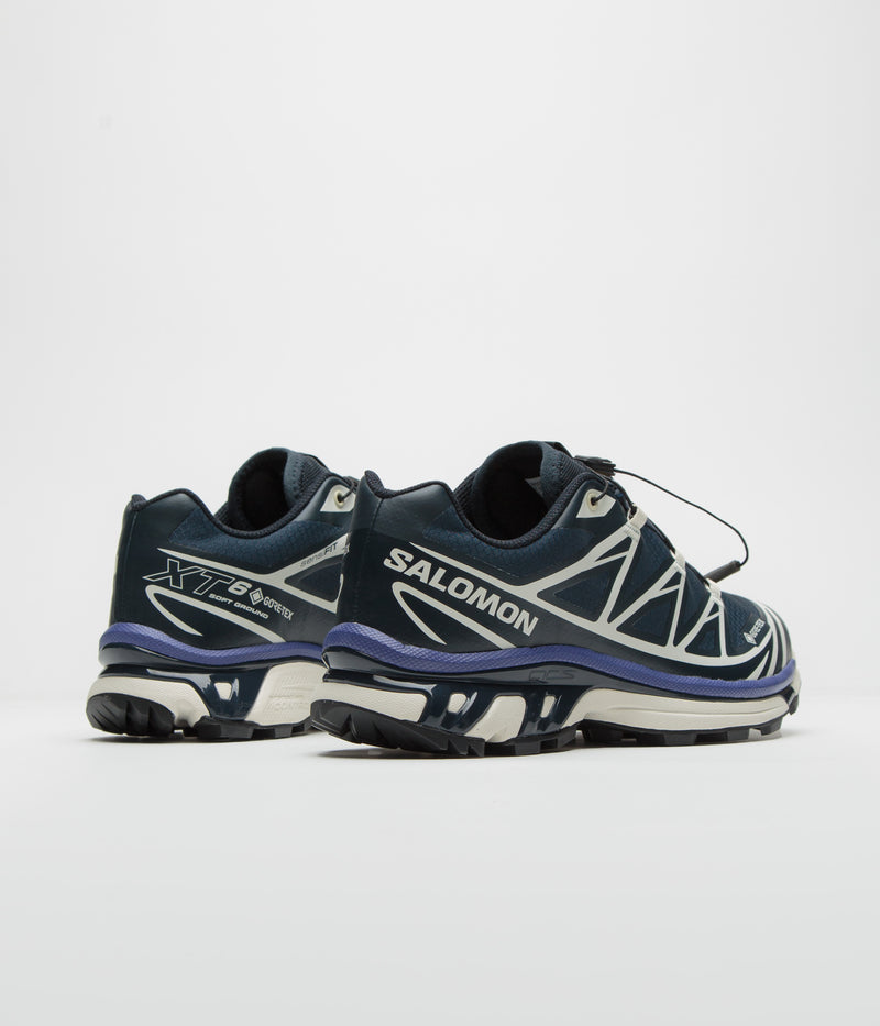 Salomon XT-6 GTX Shoes in Carbon and Vanilla Ice / Liberty
