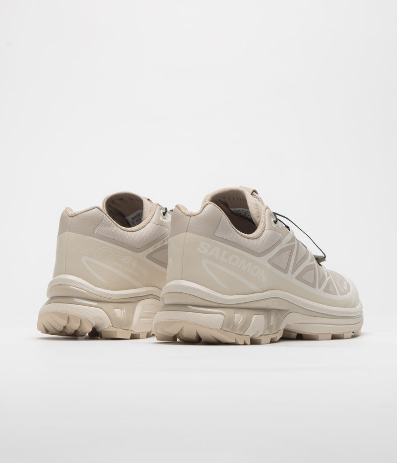 Salomon XT-6 GTX Shoes in Oxford Tan and Almond Milk / Safari