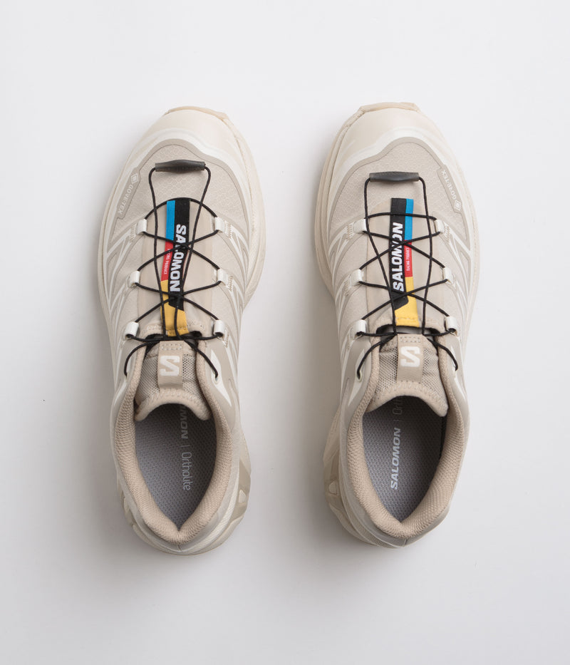 Salomon XT-6 GTX Shoes in Oxford Tan and Almond Milk / Safari