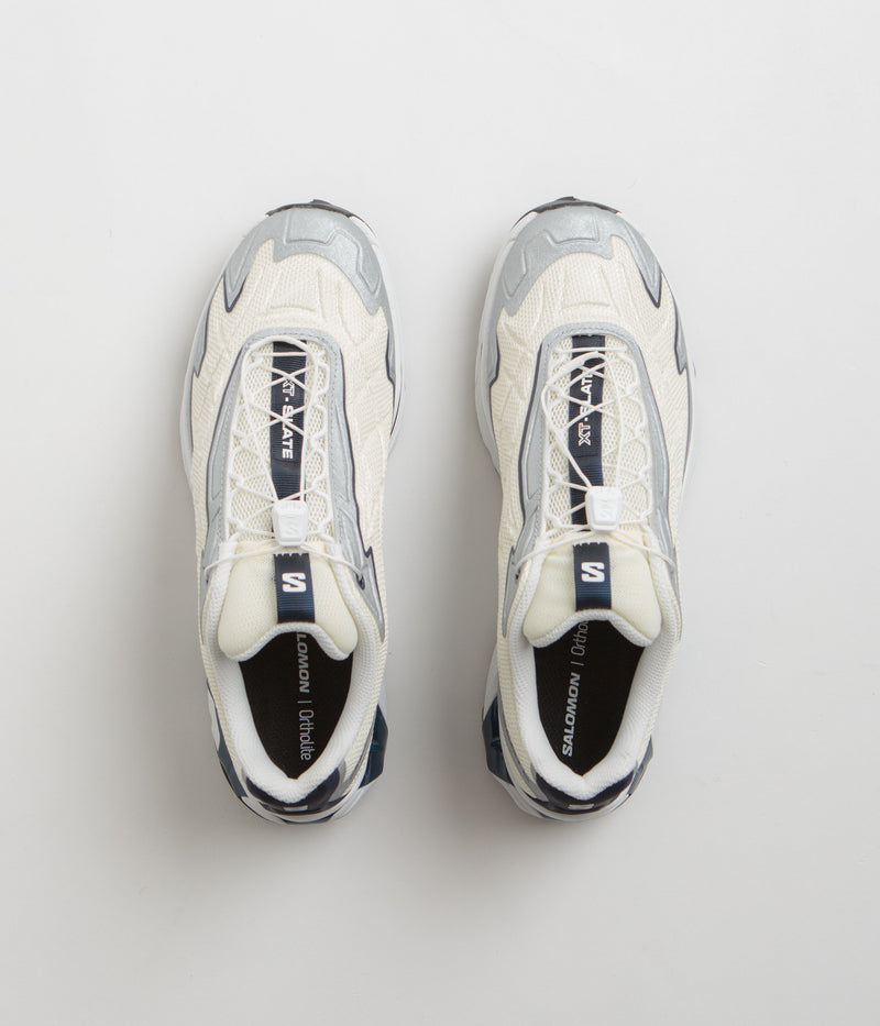 Salomon XT-Slate Shoes in Vanilla Ice and Silver / Maritime Blue