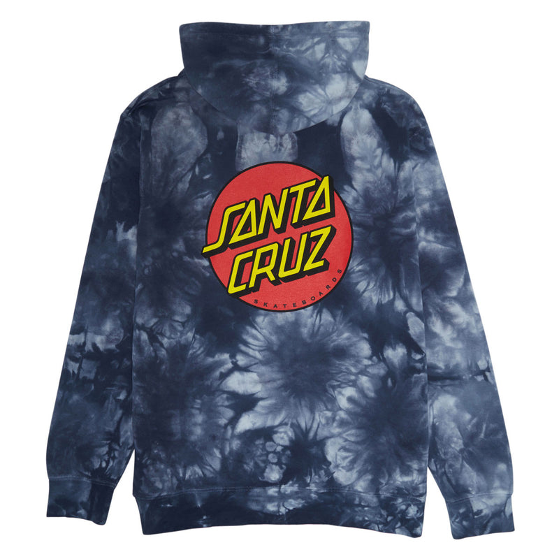 Santa Cruz Classic Dot Hoodie - Tie Dye Navy