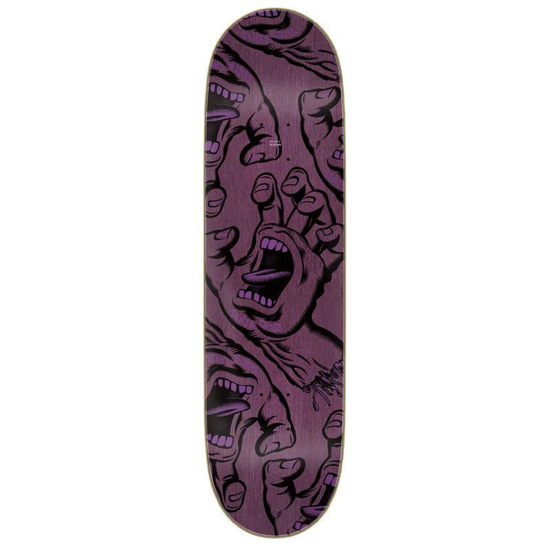 Santa Cruz Crowded Hand Skateboard Deck - 8.50"
