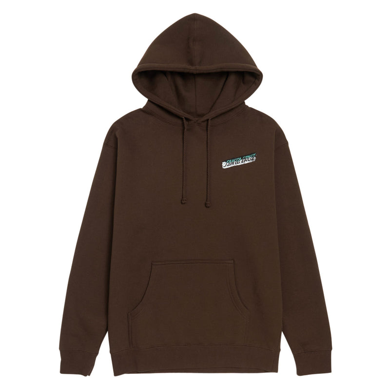 Santa Cruz Damaged Hand Hoodie - Brown