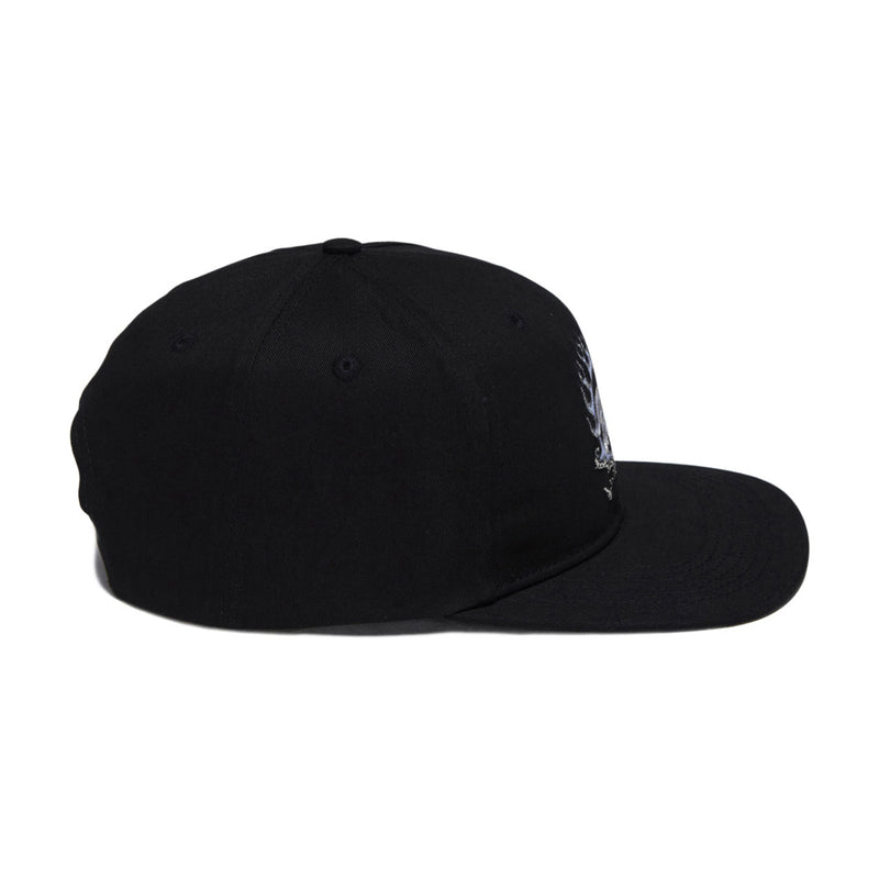Santa Cruz Forging Dot Snapback Hat - Black