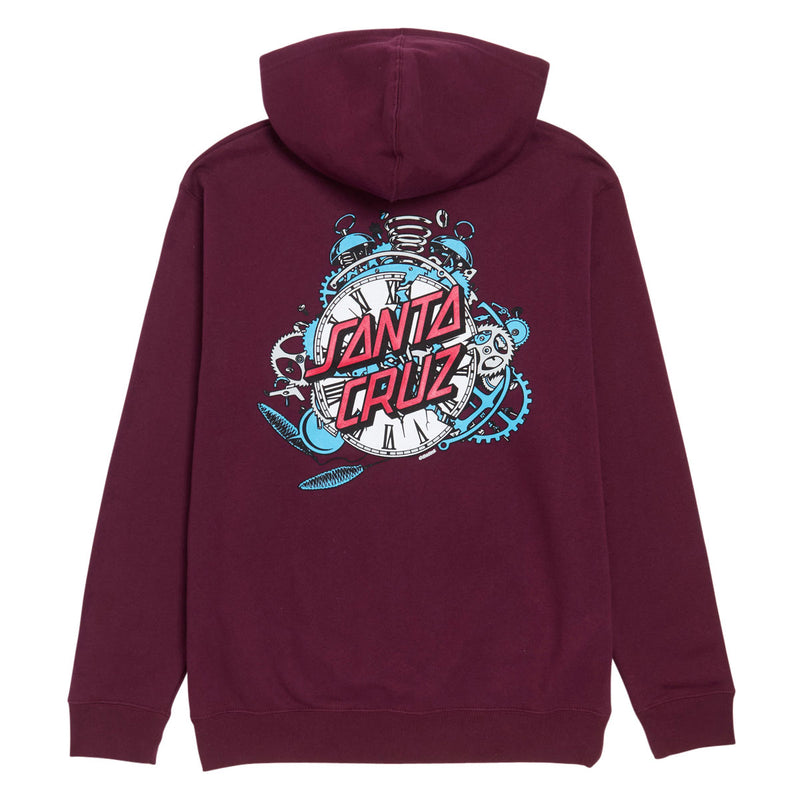 Santa Cruz Grabke Exploding Dot Zip Hoodie - Maroon