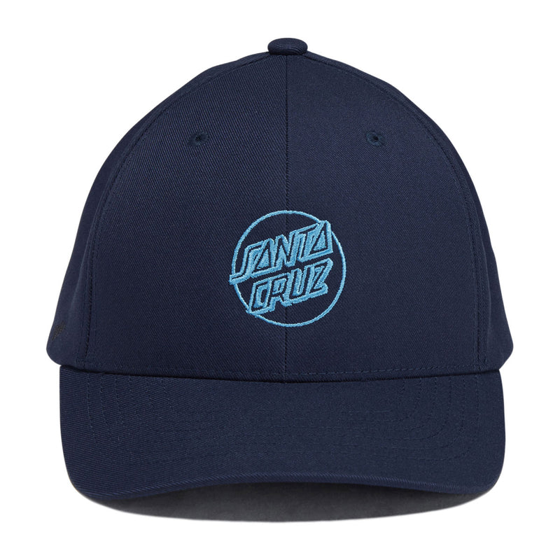 Santa Cruz Opus Dot Snapback Hat - Navy Storm Blue