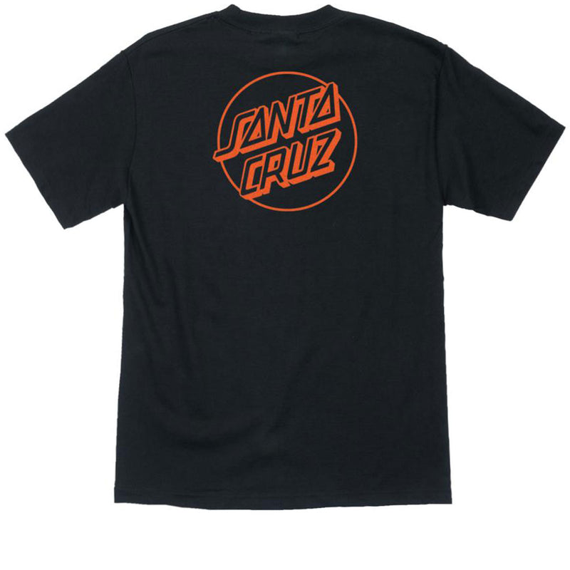 Santa Cruz Opus Dot T-Shirt - Black/Orange