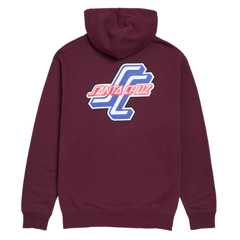 Santa Cruz Outer OGSC Zip Hoodie - Maroon