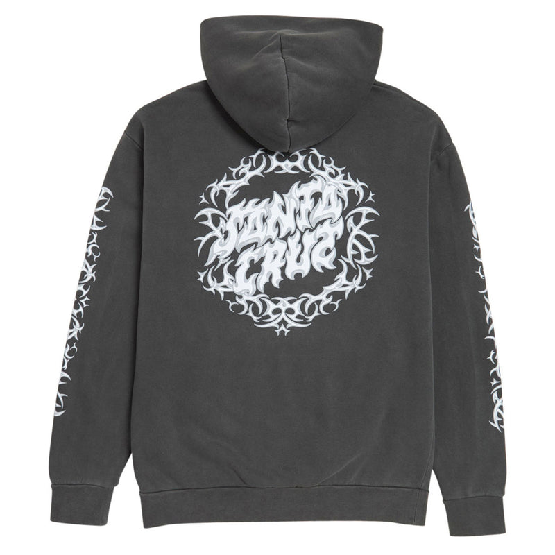 Santa Cruz Razor Dot Center Hoodie - Pigment Black
