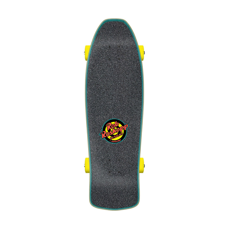 Santa Cruz Roskopp Screaming Five Shaped Pre-Built Cruzer Longboard Complete - 10.32"