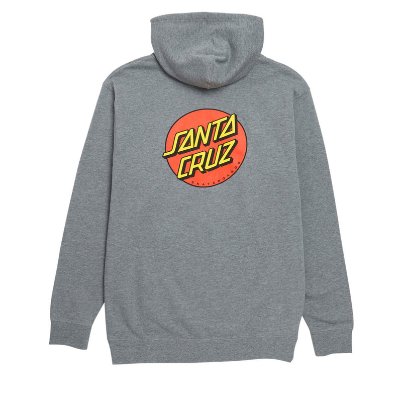 Santa Cruz Womens Classic Dot Relaxed Zip Hoodie - Gunmetal Heather
