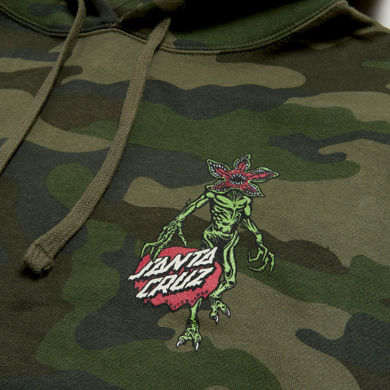 Santa Cruz x Stranger Things Demogorgon Dot Hoodie - Forest Camo
