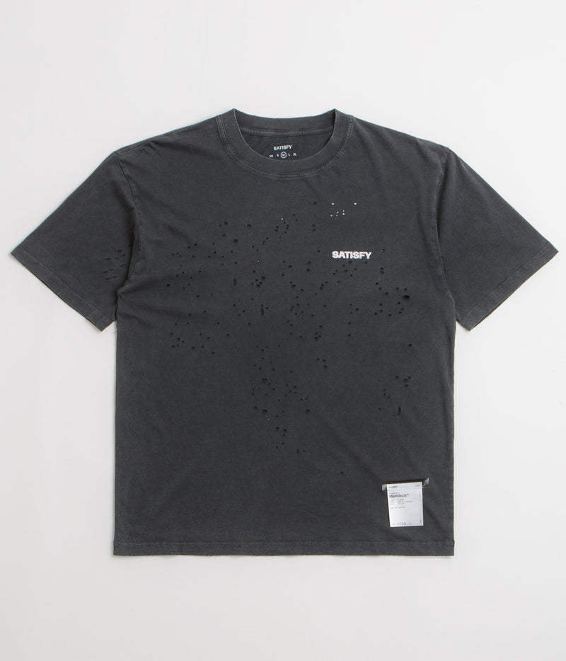 Satisfy MothTech Logo T-Shirt in Aged Black