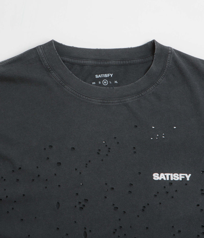 Satisfy MothTech Logo T-Shirt in Aged Black