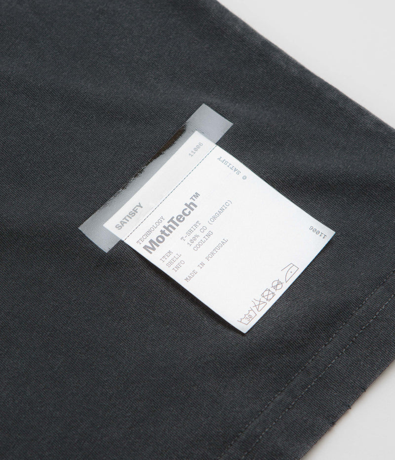 Satisfy MothTech Logo T-Shirt in Aged Black