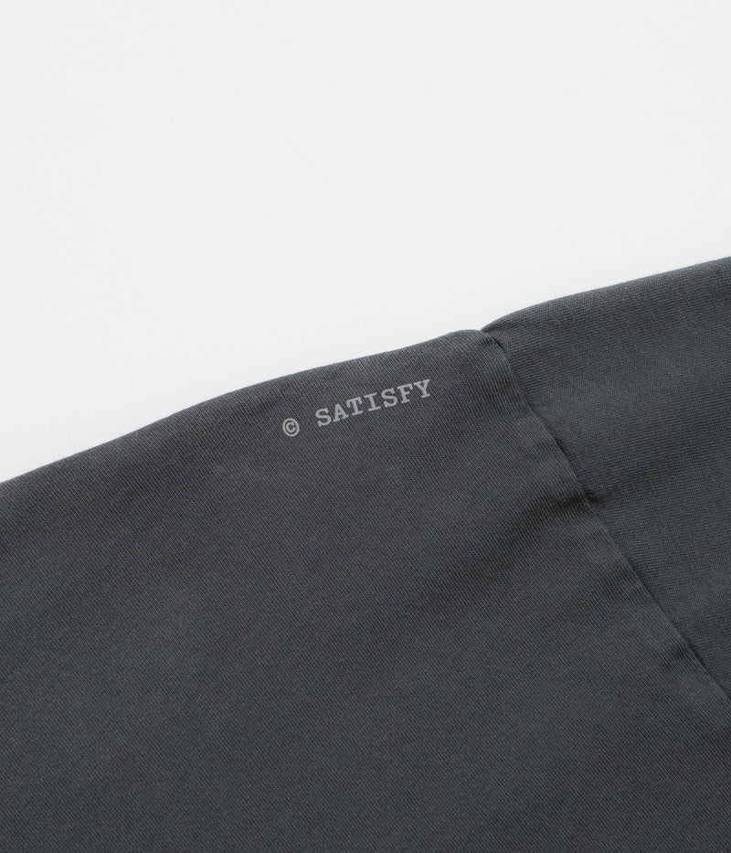 Satisfy MothTech Varsity Logo T-Shirt in Aged Black