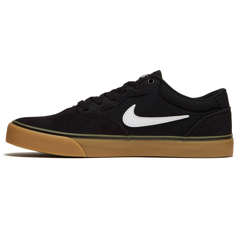 SB Chron 2 Shoes - Black/White/Black/Gum Light Brown