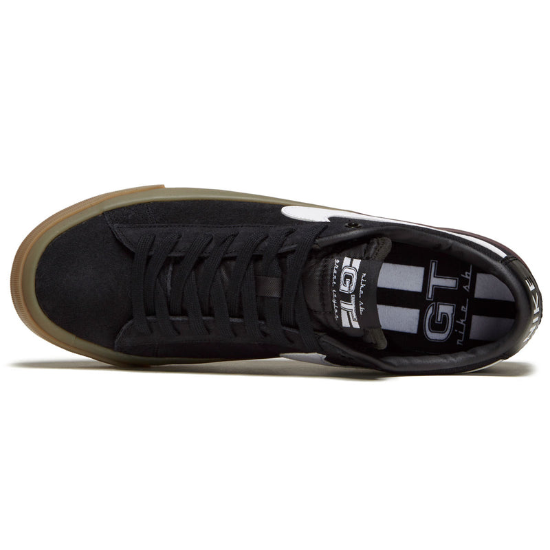 SB Zoom Blazer Low Pro GT Shoes - Black/White/Black/Gum Light Brown