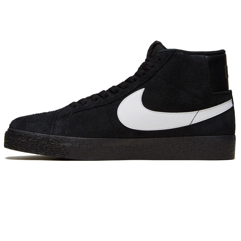 SB Zoom Blazer Mid Shoes - Black/White/Black/Black