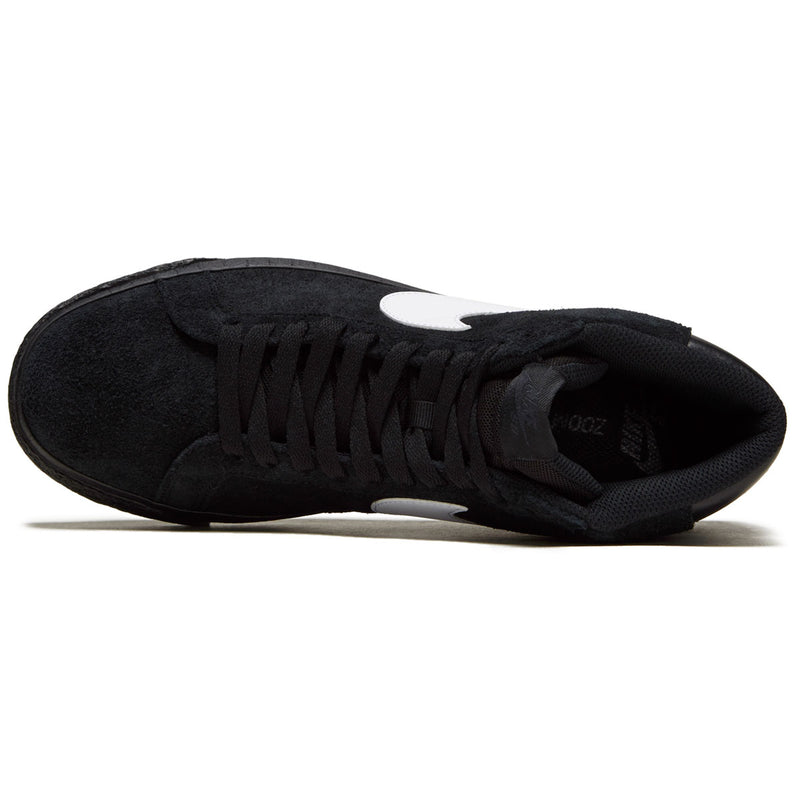 SB Zoom Blazer Mid Shoes - Black/White/Black/Black