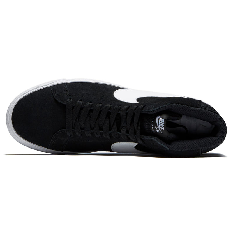 SB Zoom Blazer Mid Shoes - Black/White/White