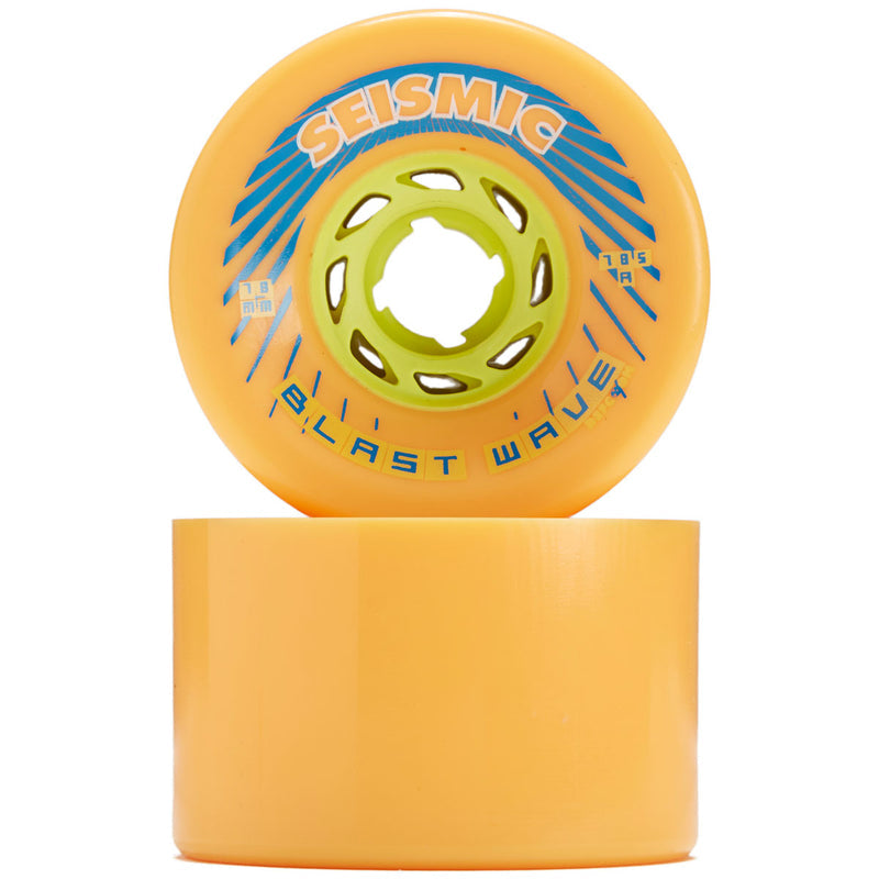 Seismic Blast Wave 78.5a Longboard Wheels - Mango - 78mm