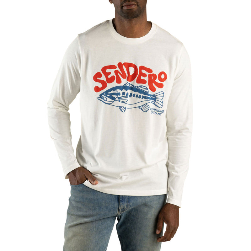Sendero Lunker Long Sleeve T-Shirt - Vintage White
