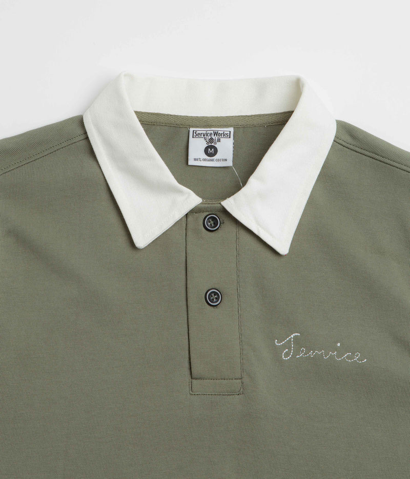 Service Works Bistro Rugby Shirt in Olive