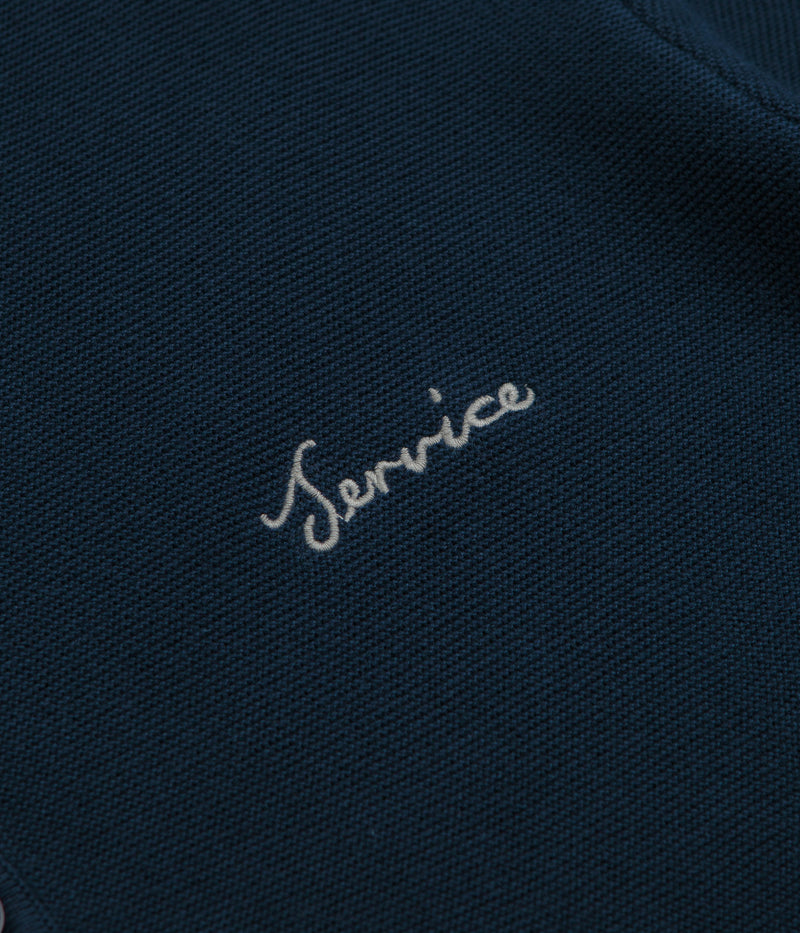 Service Works Blanket Stitch Cardigan in Navy
