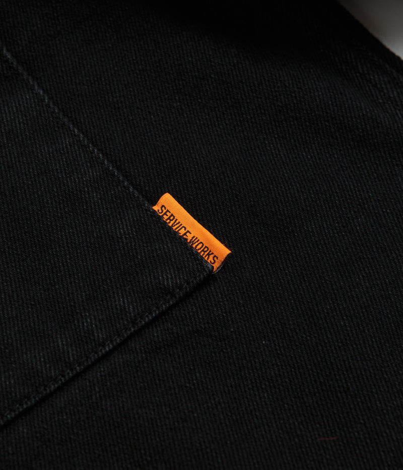 Service Works Denim Script Popover Shirt in Dark Wash