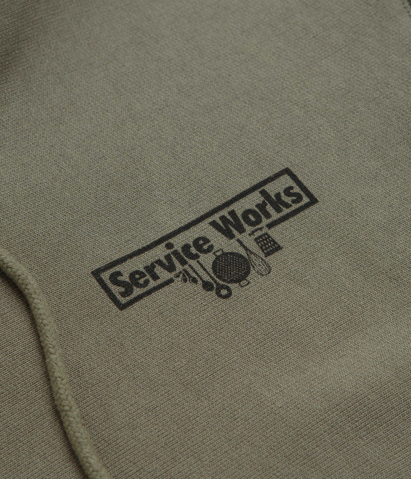 Service Works Trademark Hoodie in Olive