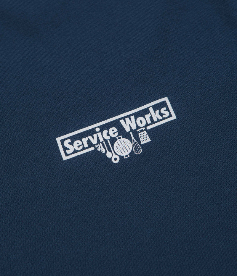 Service Works Trademark T-Shirt in Navy and White