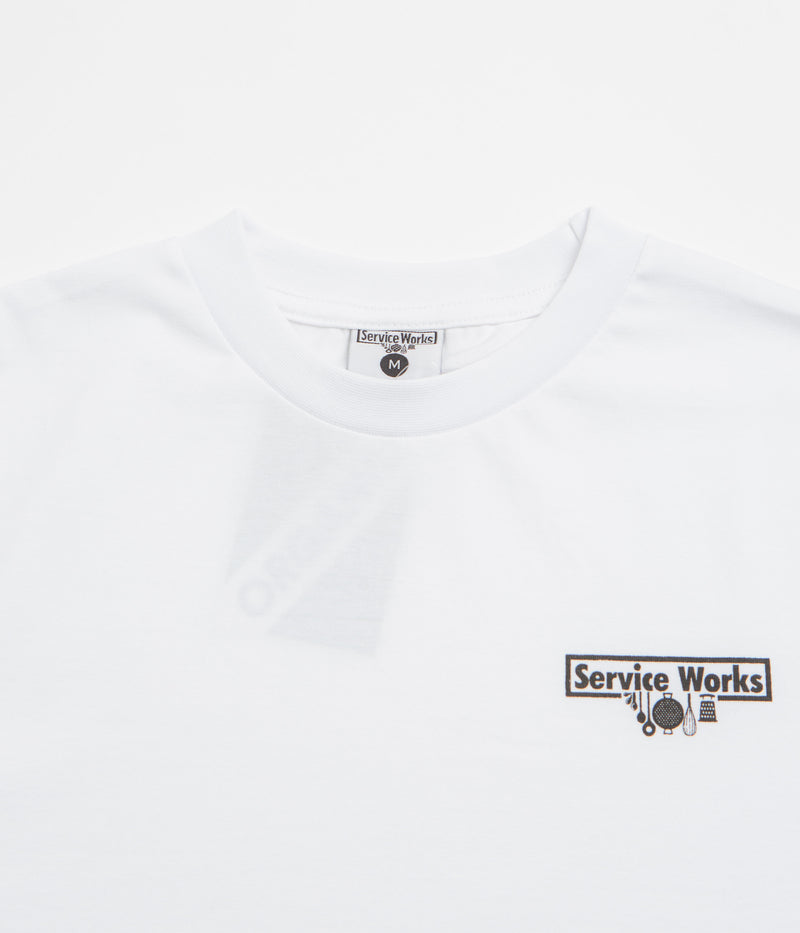 Service Works Trademark T-Shirt in White and Black