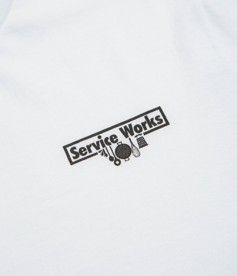 Service Works Trademark T-Shirt in White and Black