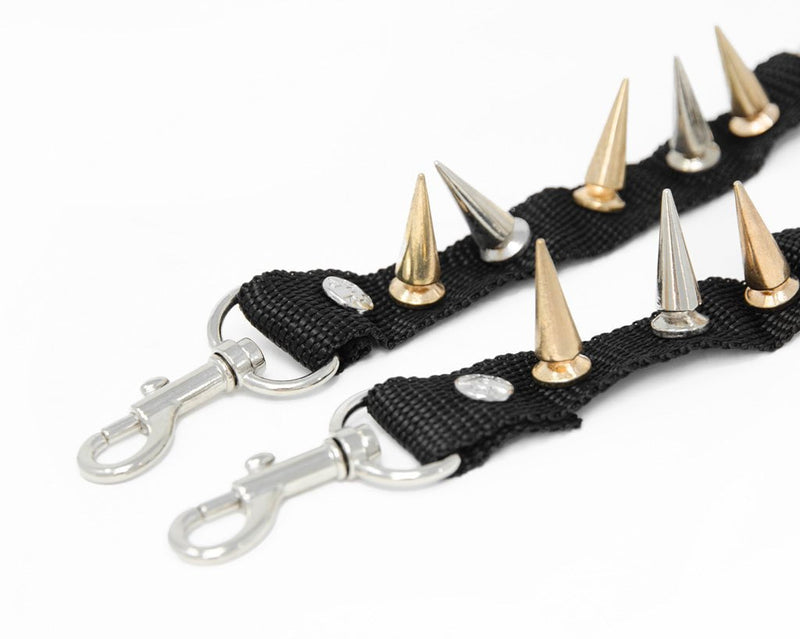 SA12 Silver & Gold Spike Bondage Shoe Strap (Copy)