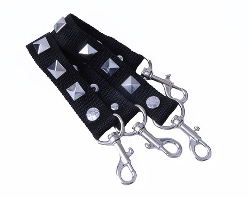 SA16 Silver Pyramid Stud Bondage Strap
