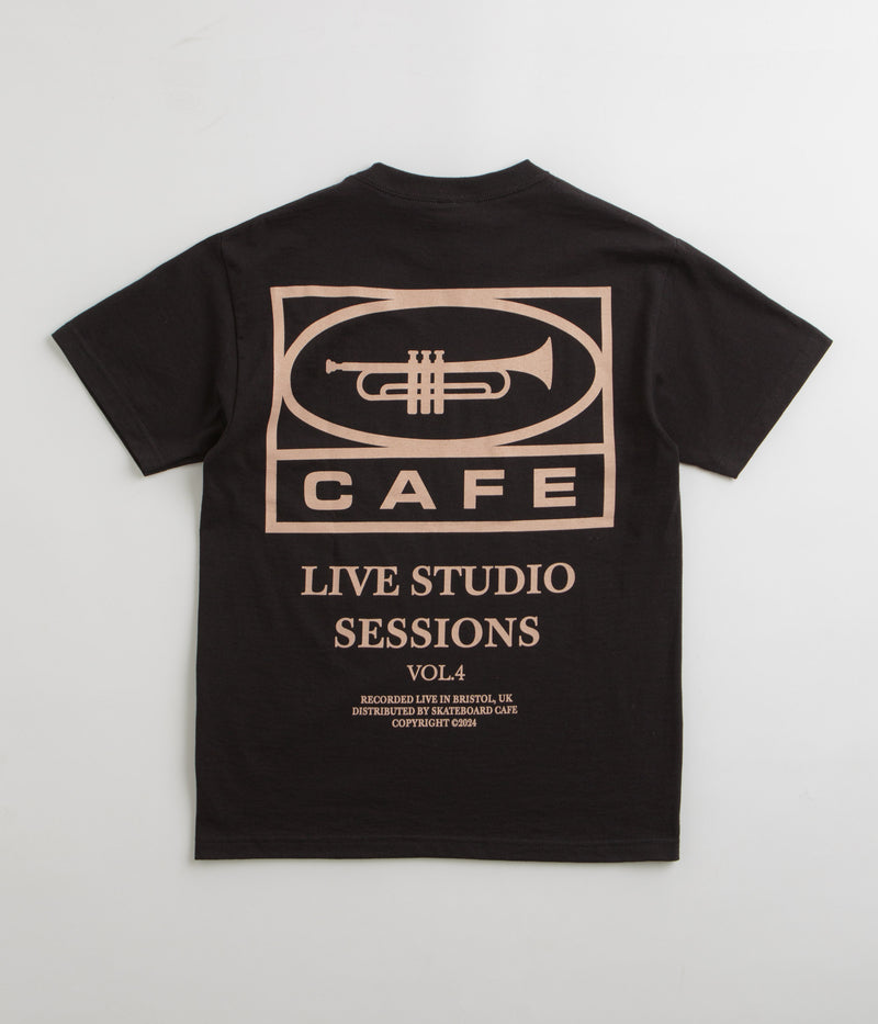 Skateboard Cafe 45 T-Shirt in Black and Brown