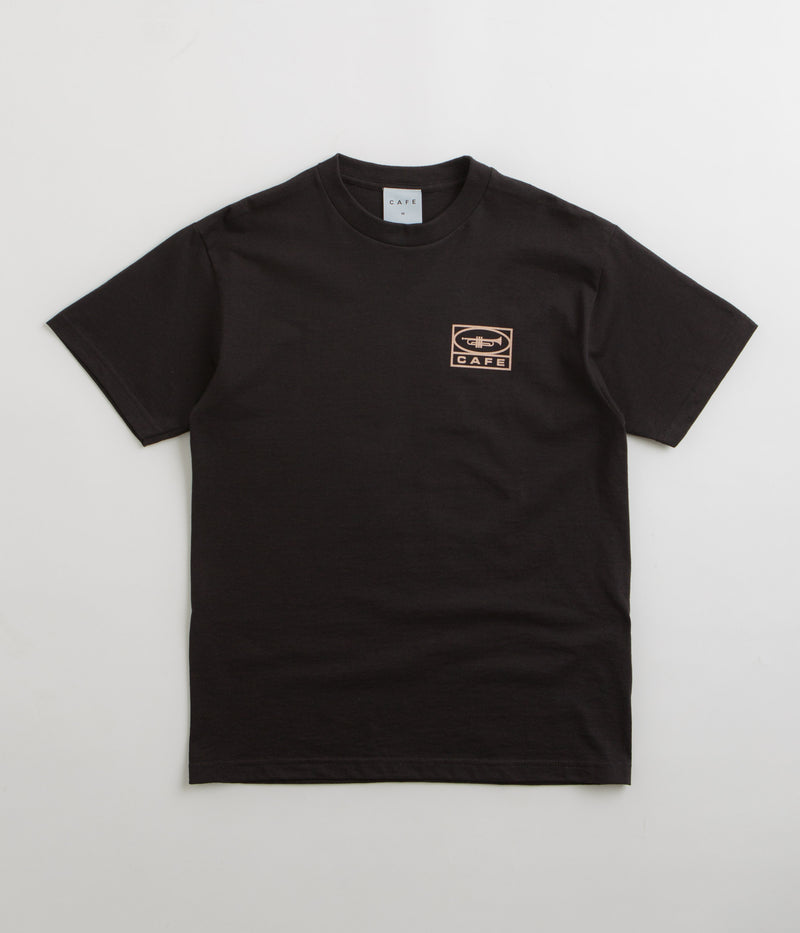 Skateboard Cafe 45 T-Shirt in Black and Brown