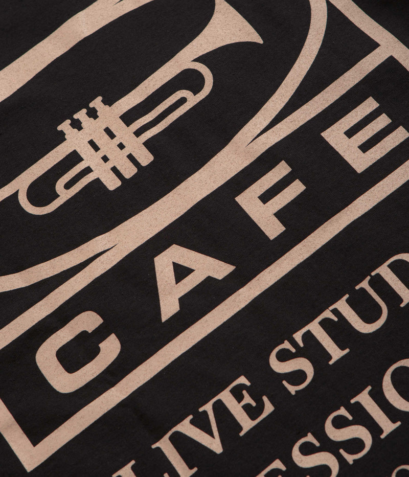 Skateboard Cafe 45 T-Shirt in Black and Brown