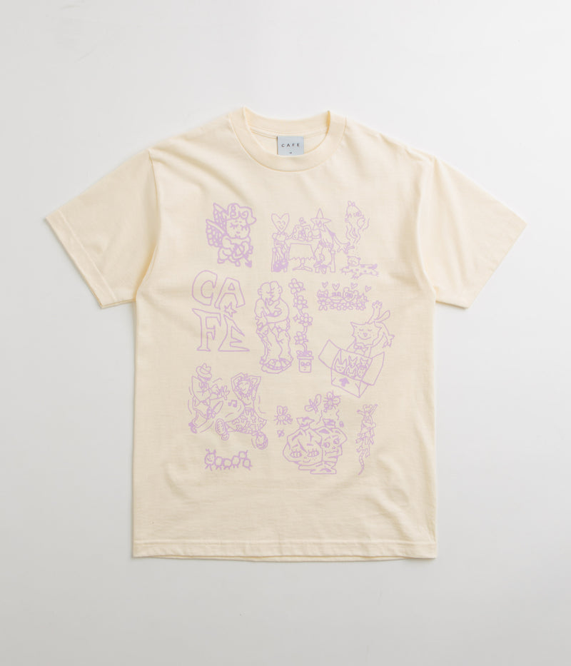 Skateboard Cafe Ethan T-Shirt in Cream