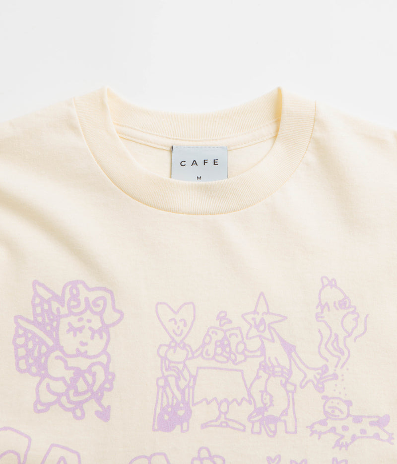Skateboard Cafe Ethan T-Shirt in Cream