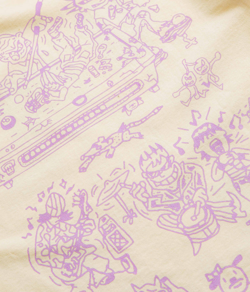 Skateboard Cafe Ethan T-Shirt in Cream