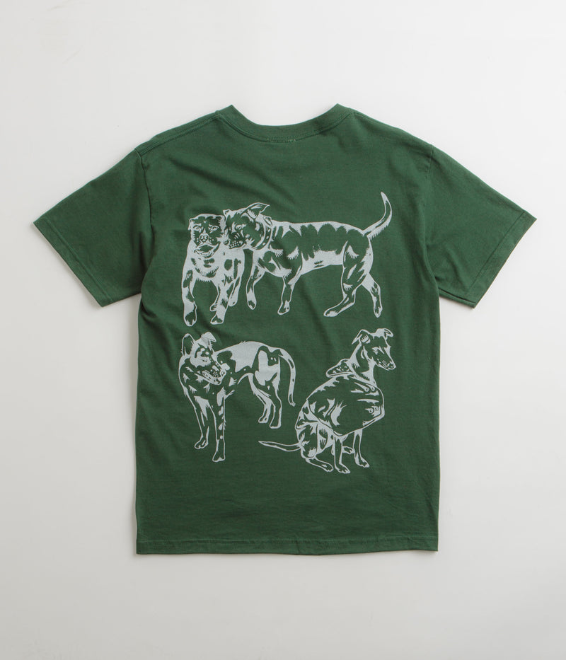 Skateboard Cafe Pooch T-Shirt in Forest Green