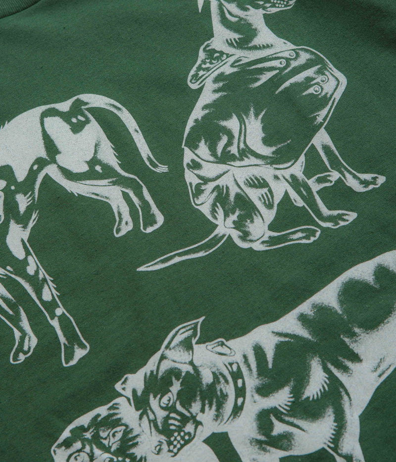 Skateboard Cafe Pooch T-Shirt in Forest Green